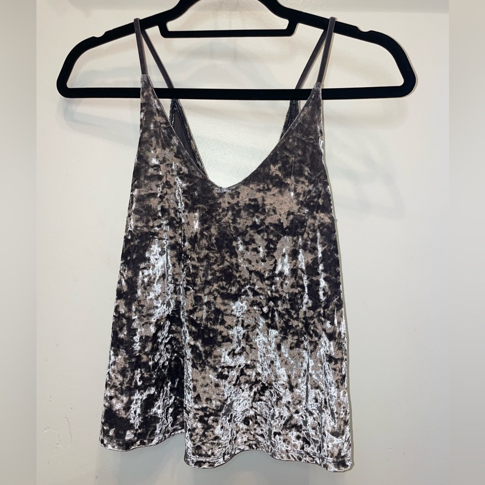 American Eagle Outfitters crushed velvet top size XS